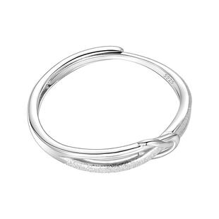 925纯银素圈戒指女开口轻奢小众设计2025新款高级感食指环送女友