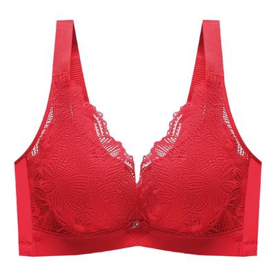 爱戴甜美软钢圈大胸显小内衣