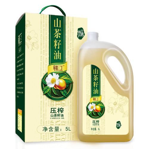 赣江纯山茶油食用油5L*4礼盒茶子油纯正山茶籽油江西农家茶树油