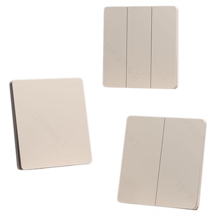 智能开关面板已接入米家APP灵动语音控制灯超薄无线双控单零火版