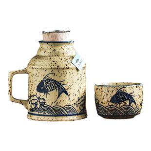 单人泡茶一壶一杯焖茶壶杯子个人专用水杯陶瓷口杯茶具小暖壶茶杯