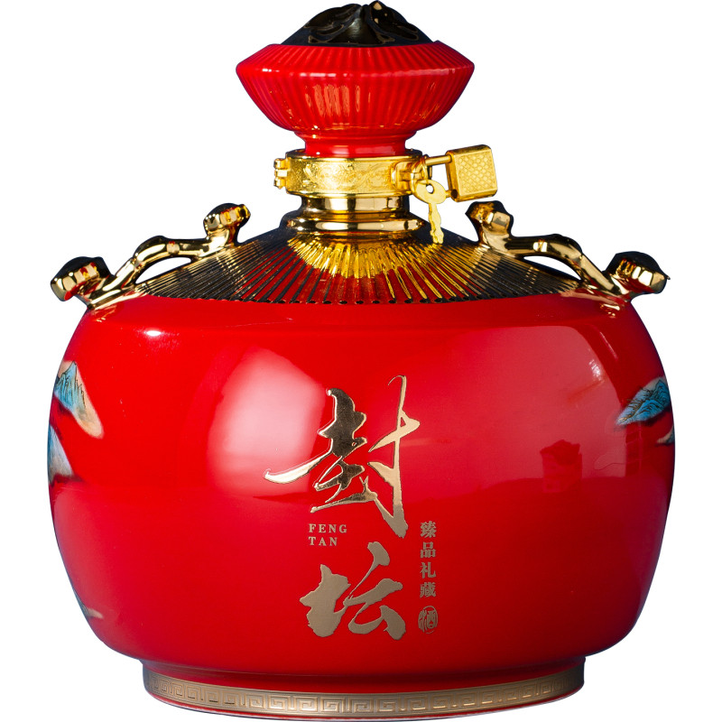 景德镇陶瓷酒坛高档封酒瓶如意封坛三五斤陶瓷密封周岁纪念存酒坛