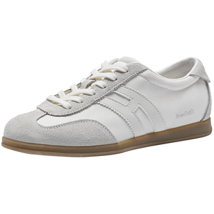 热风薄底德训鞋女鞋2026年春季新款米色运动户外慢跑鞋H14W26136