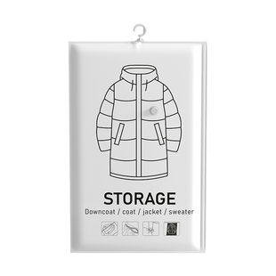 日本羽绒服专用收纳袋挂式抽气真空压缩袋装被子衣物衣服收纳神器