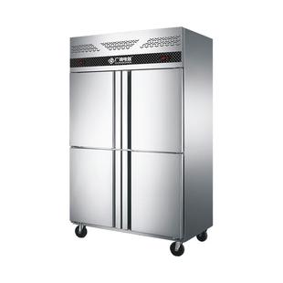 广绅四门冰箱商用立式厨房四开门冰柜冷藏柜保鲜冷冻平冷柜工作台
