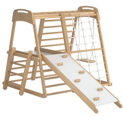 BOORI实木攀爬架儿童滑滑梯