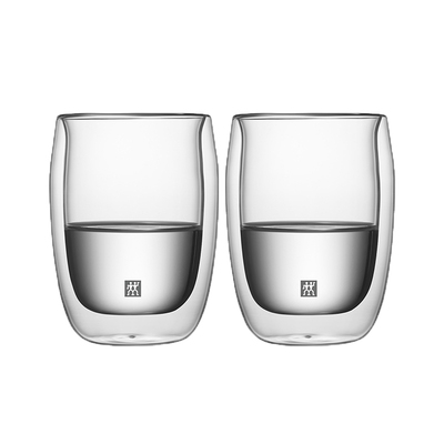 德国双立人双层拿铁杯2件套