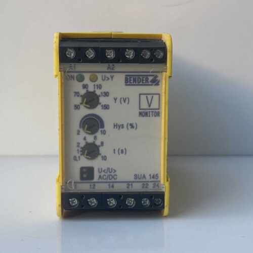 1PCS BENDER SUA 145 VOLTAGE RELAY B93015510