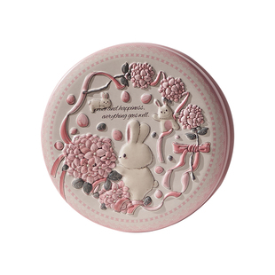 原创可爱卡通梨膏糖铁盒婚礼喜糖果包装盒空罐子周岁满月伴手礼盒