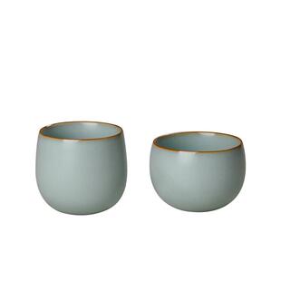 汝窑主人杯送礼景德镇茶杯茶具长辈领导生日礼品复古瓷器玉川对杯