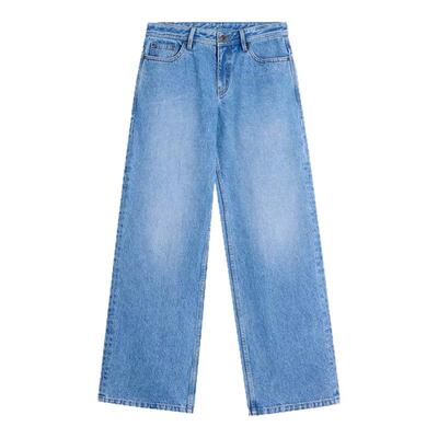正确版】080L复古浅蓝纯棉牛仔裤