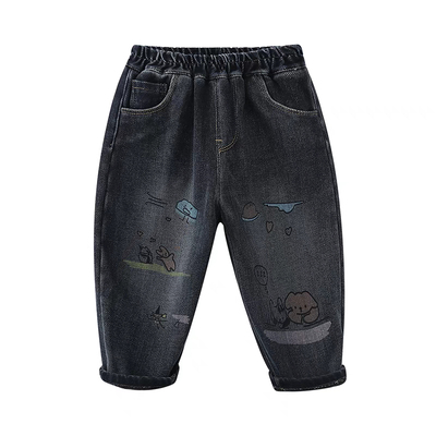 2024新款加绒牛仔保暖裤