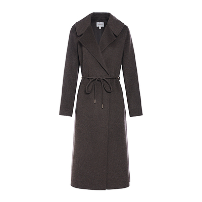 JESSIE大翻领羊绒羊毛呢大衣外套