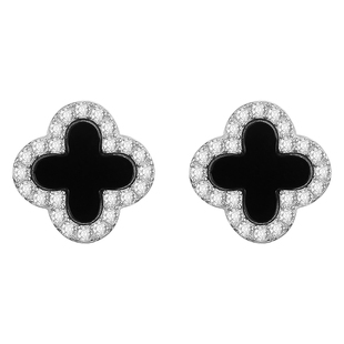 999纯银针四叶草耳钉女养耳洞轻奢气质耳环2026新款爆款高级耳饰