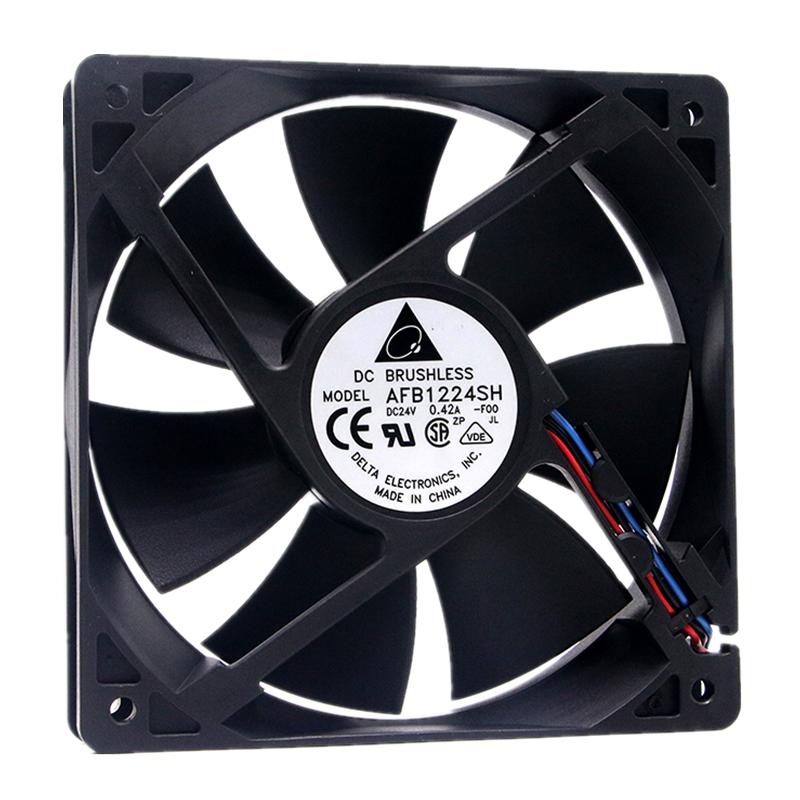 包邮台达6 7 8 9 12cm静音/滚珠DC12V/24V功放电脑机箱散热风扇