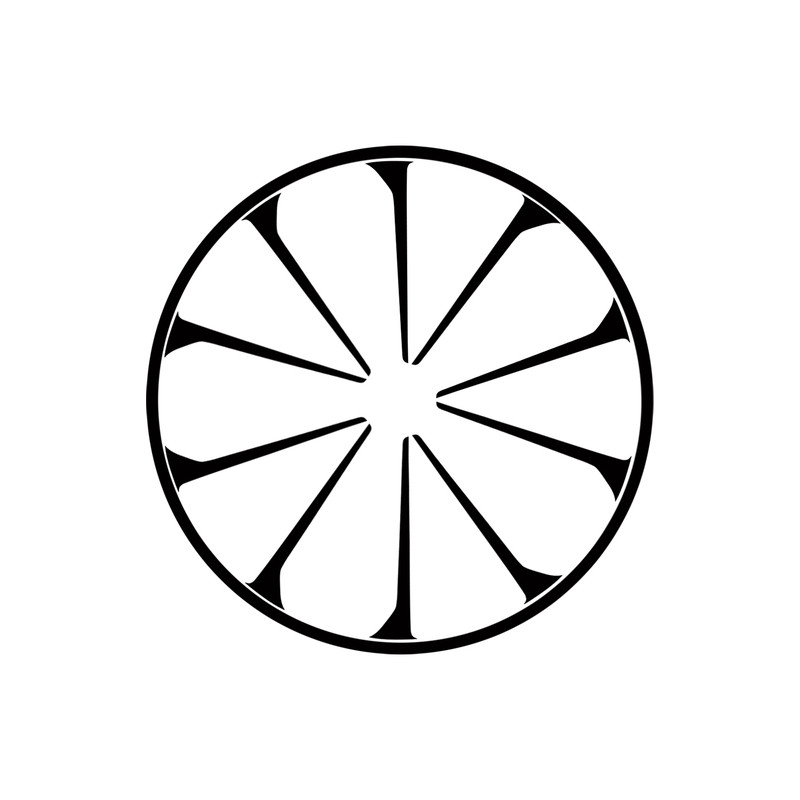 专用于奥迪A5L改装黑化轮毂贴纸