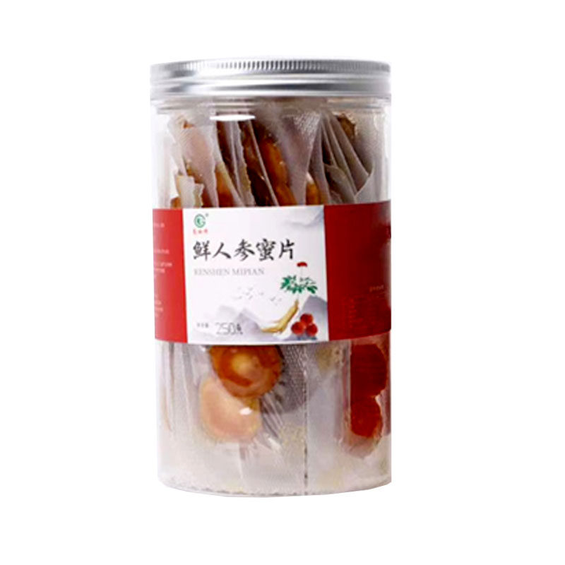 长白山正品人参蜜片即食丰义鲜人参蜜片营养滋补100克便携含片