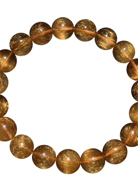 天然顺发铜发晶手链送礼物男女款