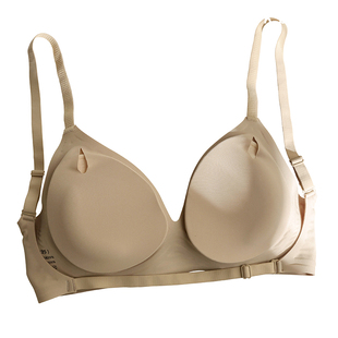 Kbra大露背专用外扩型内衣小胸显大交叉大U美背文胸罩无痕无钢圈