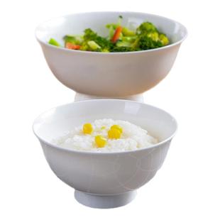 骨瓷碗高脚碗家用吃饭碗老式碗不烫高足隔热创意陶瓷碗防烫套装