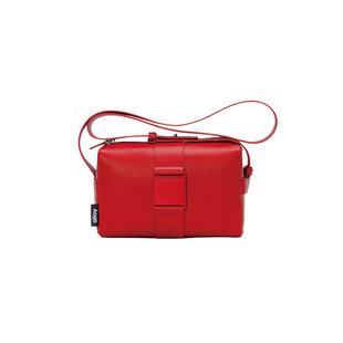 alloy/乐几臻享吐司包单肩斜挎休闲小众蓝色牛皮休闲健身运动包