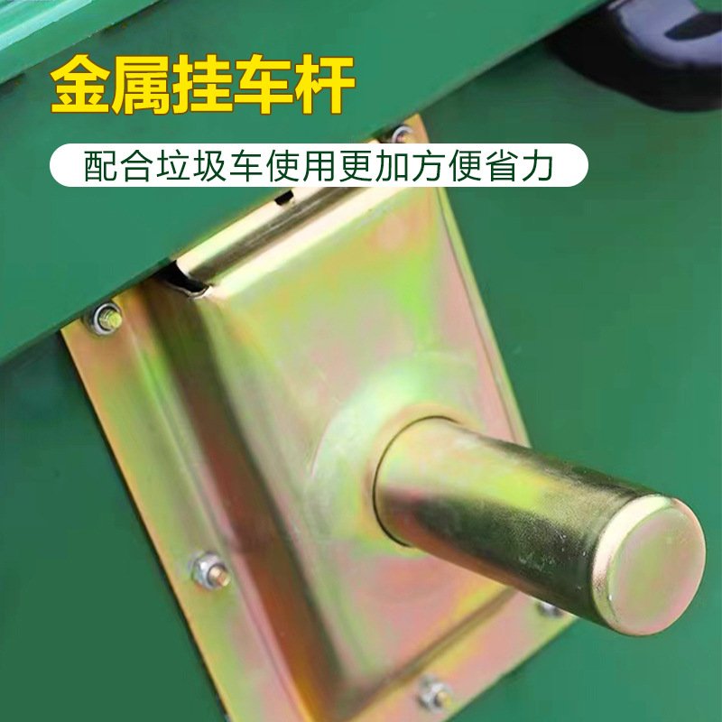 660升环卫垃圾桶户外大660号手推升移动垃圾箱垃圾车环卫