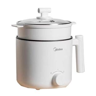 美的电煮锅家用小型学生宿舍泡面锅蒸煮锅一体迷你电火锅XZE1613