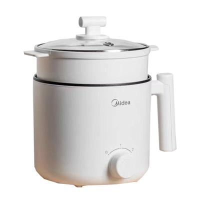 美的电煮锅家用小型学生宿舍泡面锅蒸煮锅一体迷你电火锅XZE1613