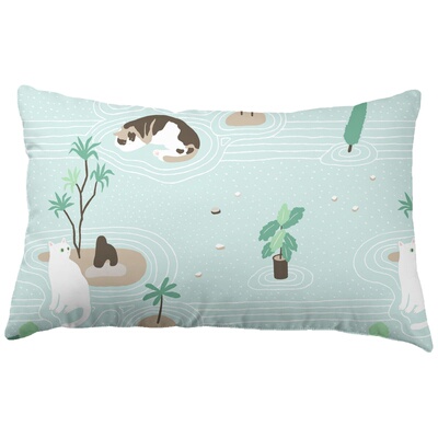 秋冬猫全棉四件套可爱温馨手绘