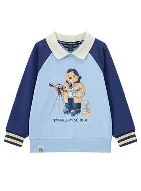 TeenieWeenieKids翻领套头卫衣