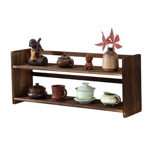 博古架实木中式桌面桌上置物架茶具茶杯展示架多宝阁茶壶架摆件小