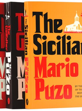 教父三部曲全套3册 The Godfather 教父英文原版 Mario Puzo 教父小说教父原著奥斯卡获奖电影教父周边
