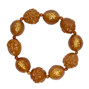 周派春毅核坊喜怒哀乐橄榄核手串文玩苏工纯手工天然 核雕创意