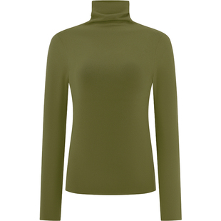 双面德绒磨毛 堆堆领打底衫女 秋冬加厚保暖 长袖内搭T恤阿狸格格