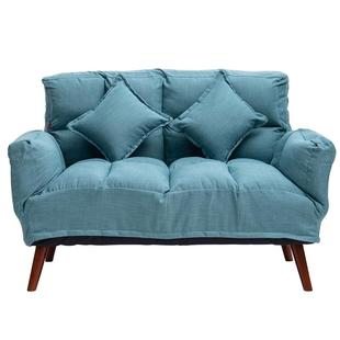 卧室客厅租房双人沙发小户型两用睡床网红经济型布艺沙发简约现代