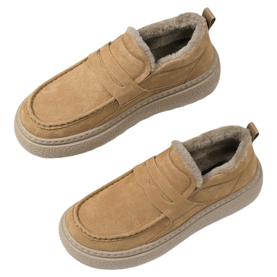 七匹狼保暖豆豆鞋一脚蹬懒人鞋