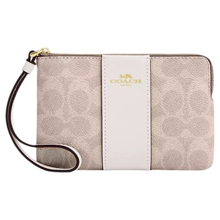 【国内现货】COACH/蔻驰手拿包新经典老花迷你女士短款零钱包手包