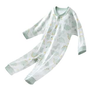 贝肽斯婴儿衣服夏季薄款男女宝宝短袖连体衣新生幼儿纯棉a类睡衣