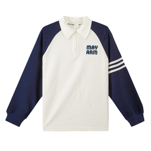 左西童装男童长袖t恤学院风POLO衫儿童春装2026新款男孩大童卫衣