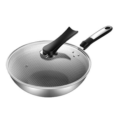 不锈钢无涂层炒锅|超1.2万次加购