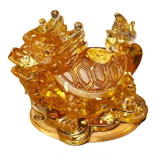 水晶龙摆件招财聚财吸财开库国学摆件明清古典家居装饰品中国风