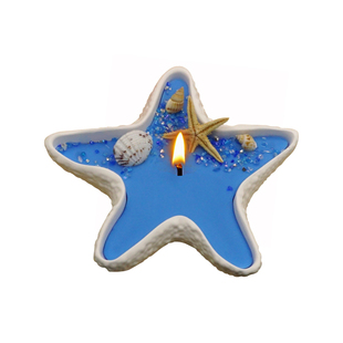 海星托盘香薰蜡烛杯烛台硅胶模具石膏滴胶饰品星星收纳盒盘子diy