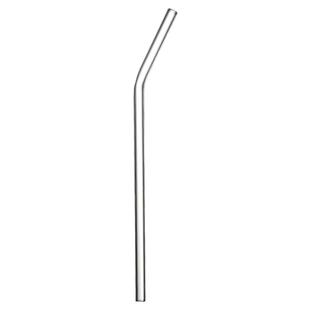 高硼硅透明玻璃吸管耐热耐用套装ins风弯头吸管防花口红果汁饮管