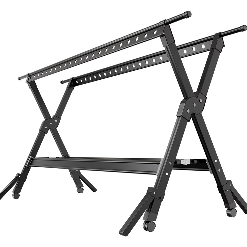 铝合金晾衣架落地折叠室内家用伸缩晒衣架阳台室外凉衣晒被子神器