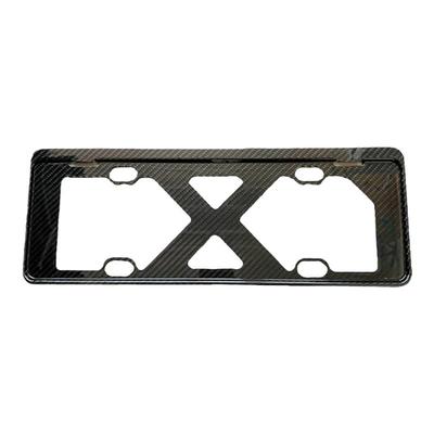 AS适用保时捷真碳纤维前后牌照框