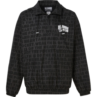 【折扣】BILLIONAIRE BOYS CLUB男士连帽印花半拉链上衣