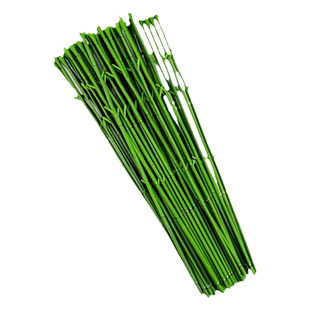 花杆绿铁丝手工玫瑰花鲜花包装假花枝diy制作材料花艺胶包铁丝杆