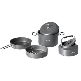 北山狼露营炊具户外锅水壶煎锅装备便携野外野营餐具套锅锅具用品