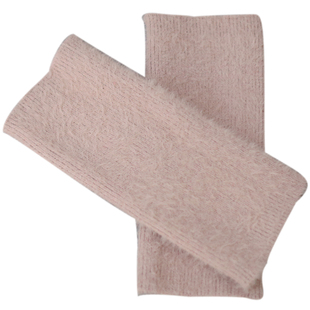 秋冬保暖毛线半指手套羊绒针织护手腕女露指半截漏指百搭办公写字