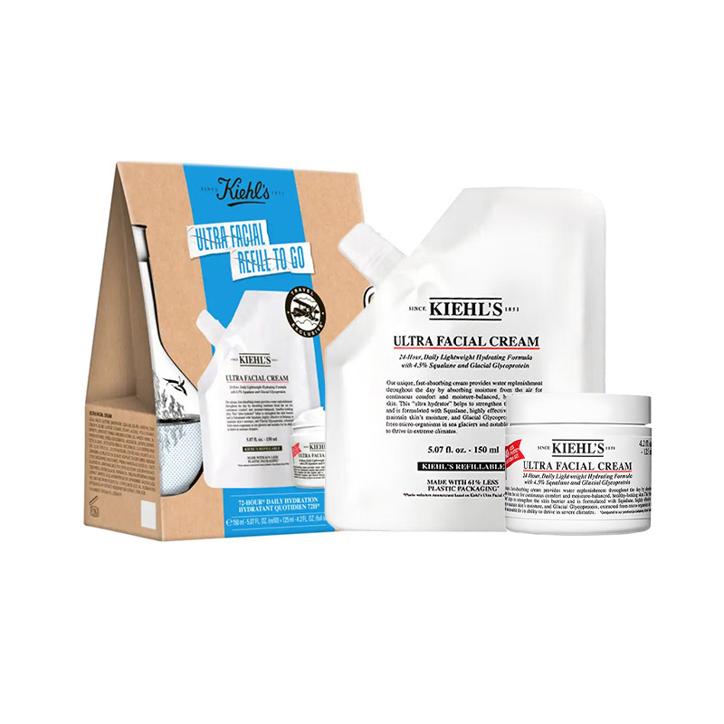 【自营】Kiehl＇s/科颜氏高保湿霜套装礼盒275ml滋润加倍换季清爽
